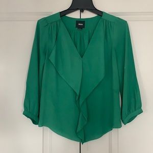 Maeve Anthropologie Green blouse